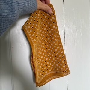 Madewell Mustard Floral Scarf